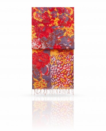 Палантин Женский S30-DENSE.FLORAL/YELLOW